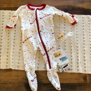NWT in Bag! 🎅🏻 Kickee Pants Zippered Footie 3-6m